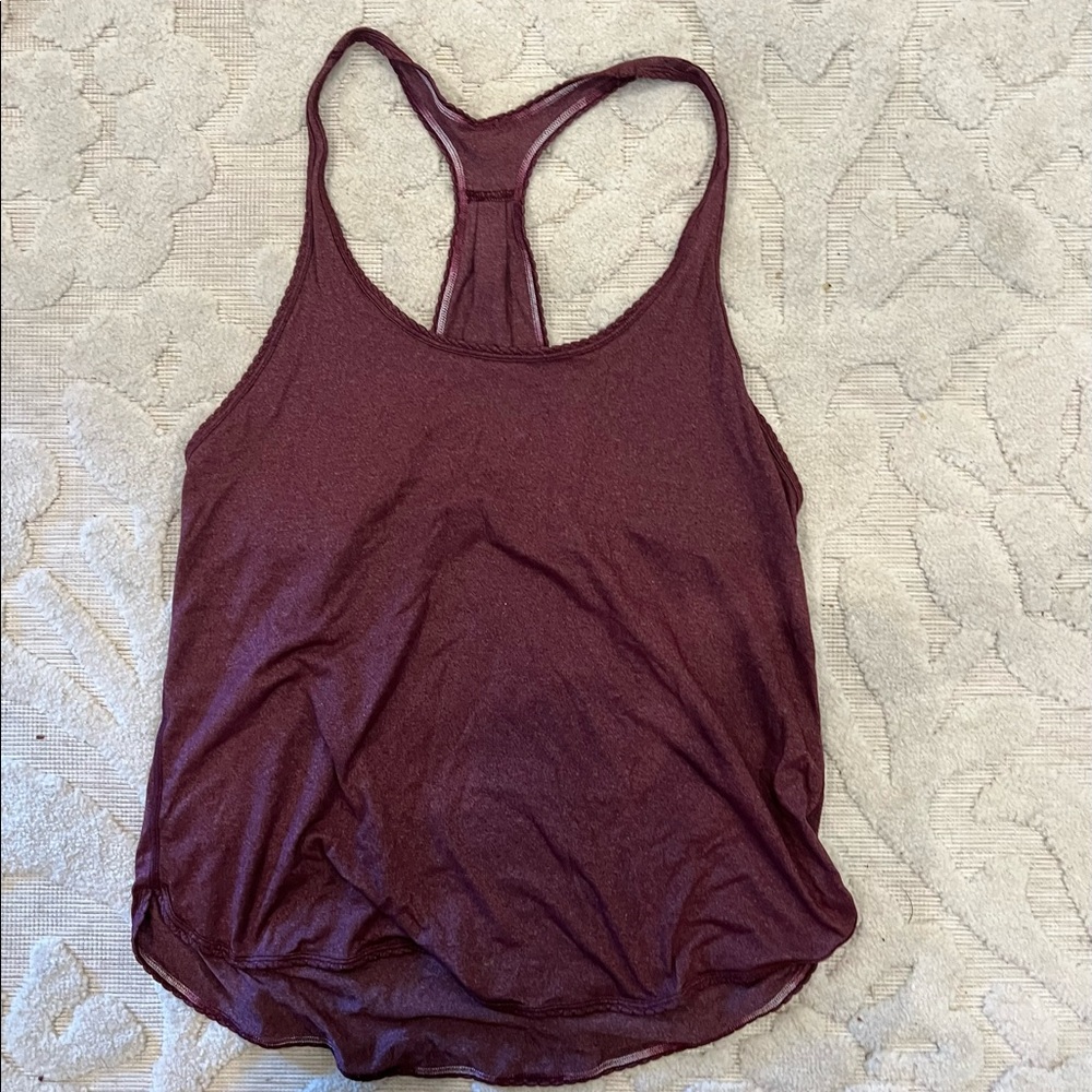 Maroon lululemon tank